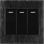 ⁦مفتاح ثلاثي لون اسود حجري تصميم عملي مميز توفل⁩ - الصورة ⁦3⁩