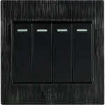 ⁦مفتاح رباعي لون اسود حجري توفل⁩ - الصورة ⁦3⁩