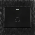 مفتاح جرس لون اسود حجري توفل