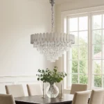 نجف مودرن فضي 800 E14*15