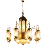 ⁦نجف مساجد لفظ الجلالة E27*20L مقاس قطر 100 سم - (هذا المنتج متاح داخل مدينة جدة فقط)⁩ - الصورة ⁦2⁩