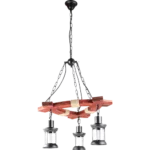 ⁦علاقي مودرن اسود E27*3⁩ - الصورة ⁦3⁩