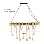 ⁦علاقي مودرن اسود E27*8⁩ - الصورة ⁦2⁩