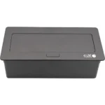 ⁦فيش ارضي دفن مزدوج ثلاثي USB + TYPE-C لون اسود حجري توفل⁩ - الصورة ⁦7⁩