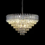 ⁦نجف مودرن فضي قطر 80 سم E14⁩ - الصورة ⁦2⁩