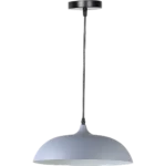 ⁦علاقي مودرن رمادي مع ابيض E27*1L قطر 35 سم⁩ - الصورة ⁦2⁩