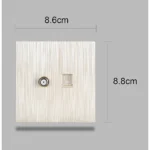 ⁦فيش منفذ كمبيوتر مع دش لون بيانو لولي⁩ - الصورة ⁦2⁩