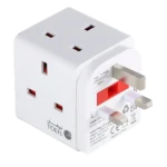 توصيلة قابس جداري أفياش ثلاثي مع منافذ USB و Type-C من توفل