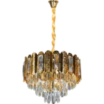 ⁦علاقي مودرن ذهبي E14*5 مقاس 400 ملم⁩ - الصورة ⁦2⁩