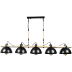 ⁦علاقي مودرن اسود E27*5⁩ - الصورة ⁦3⁩