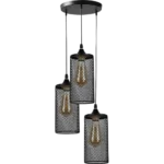 ⁦علاقي مودرن ثلاثي اسود E27⁩ - الصورة ⁦2⁩