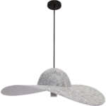 ⁦علاقي مودرن فضي E27*1L قطر 500 ملم⁩ - الصورة ⁦4⁩