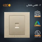 ⁦فيش منفذ كمبيوتر مفرد لون ذهبي ملكي توفل⁩ - الصورة ⁦6⁩