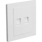 فيش كمبيوتر ثنائي لون ابيض ساده توفل