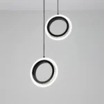 ⁦علاقي مجوز حلقتين اسود لون الانارة 3اضاءات 15 واط⁩ - الصورة ⁦4⁩