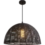 ⁦نجف مودرن اسود E27*1 مقاس 50 سم⁩ - الصورة ⁦3⁩