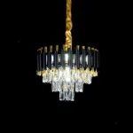 ⁦نجف اسود مع ذهبي E14 قطر 400 ملم⁩ - الصورة ⁦2⁩