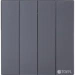 ⁦مفتاح رباعي لون بيانو جرافيت رويال⁩ - الصورة ⁦4⁩