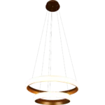 ⁦نجف مودرن مقاس 60*40 سم ذهبي لون الانارة اصفر 75 واط⁩ - الصورة ⁦2⁩