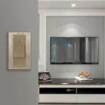 ⁦مفتاح مكيف مستطيل 45 امبير لون ذهبي ملكي توفل⁩ - الصورة ⁦3⁩