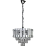 ⁦نجف مودرن فضي E14*5L قطر 400 ملم⁩ - الصورة ⁦2⁩