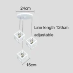 ⁦علاقي ثلاثي ابيض E27*3L⁩ - الصورة ⁦4⁩