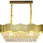 ⁦نجف مودرن ذهبي E14*10L⁩ - الصورة ⁦3⁩