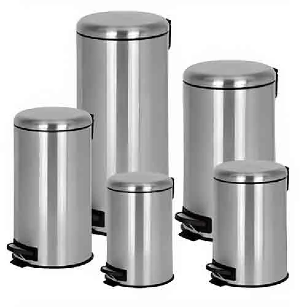 b35dd375-3b46-482f-b631-8d44f524d268-1000x1000-gTPDGjxjST9RhnCHPGlPWUI9tdo8geLhrCet2cT3 سلة نفايات بدواسة ستانلس ستيل - FLORET - الصورة 1