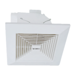 مروحة شفط سقف مربع شبك 8 بوصه مقاس الدفن (20*20) سم , اطار خارجي (25*25) سم أداء