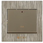 ⁦مفتاح سخان مربع 20 امبير لون ذهبي ملكي توفل⁩ - الصورة ⁦4⁩