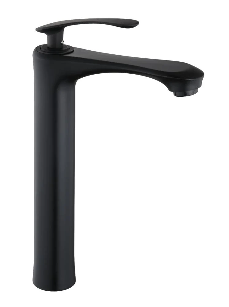 c4cb7a5e-1c07-485a-8021-603666b7f19a-747 خلاط مغسلة عالي أسود كروم مقاوم للصدأ - الصورة 1