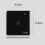 ⁦مفتاح مفرد غطاء اسود ذكي تحكم عن بعد Wifi سهل الاستخدام يعمل باللمس تحكم بالجوال متوافق مع اليكسا وجوجل هوم توفل⁩ - الصورة ⁦7⁩