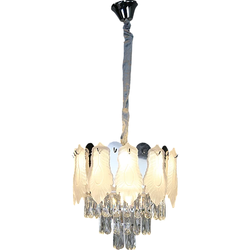 cLmH8Emnqqgx2vJHfYkqXTEvTcZbBCs1IM1eIZ5YHhvuyzZ-500x500h نجف مودرن فضي E14*5L قطر 40 سم - الصورة 1