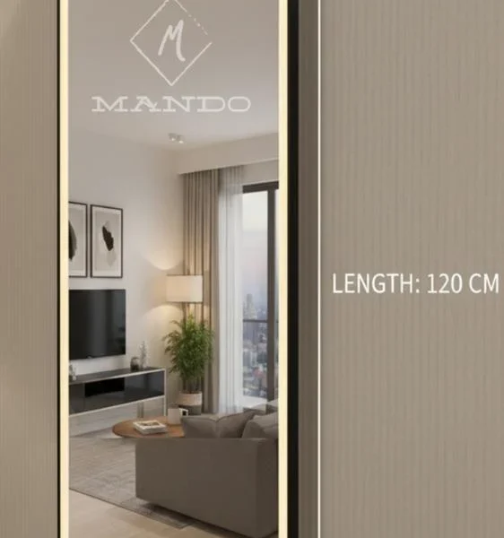 مرايا ليد مقاس 120*60 مع اناره ليد ٣ لون