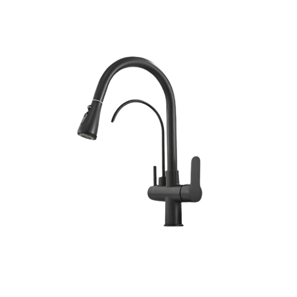 cb1b0300-4431-4884-9d3b-d2b477febc4e-1000x1000-NPoJE6vAeeI9JuMvxBctMRvBG1VGFHKRyeTIY3Pp خلاط مجلى مطبخ اسود بفلتر تحلية - الصورة 1