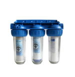 ⁦فلتر تنظيف تحلية ثلاثي 10 أنش شفاف بصناعة ايطالي⁩ - الصورة ⁦2⁩