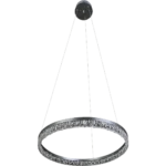 ⁦نجف مودرن فضي لون الانارة 3اضاءات 30 واط مقاس 40 سم⁩ - الصورة ⁦2⁩