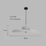 ⁦علاقي مودرن فضي E27*1L قطر 500 ملم⁩ - الصورة ⁦2⁩