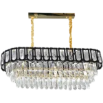 ⁦علاقي مودرن اسود + ذهبيE14*10 800*300⁩ - الصورة ⁦2⁩