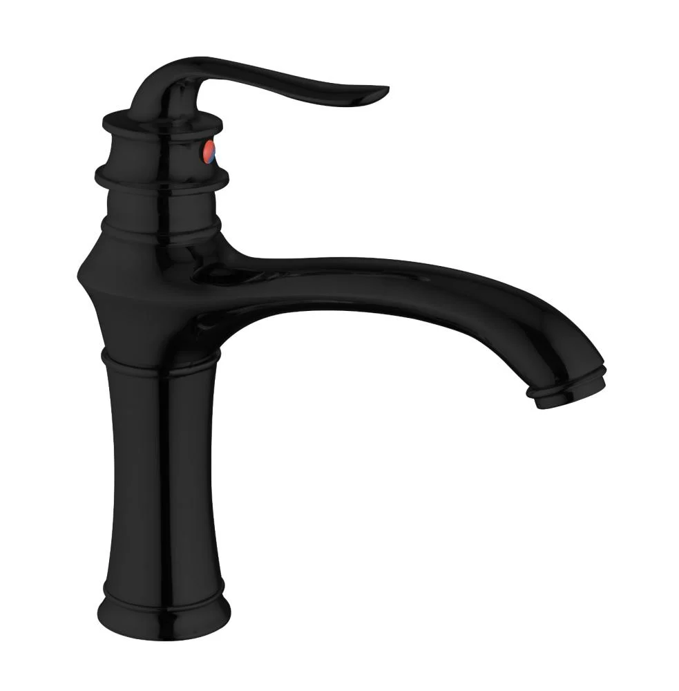 df87b10b-62b1-42ae-86d0-04168e464e65-983 خلاط مغسلة أسود قصير مقاوم للصدأ - الصورة 1