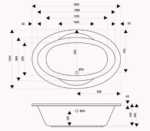 ⁦جاكوزي أوبال فل كامل مقاس 180*120 صناعه بحريني اجهزه اوربيه النمسا بضمان عسر سنوات على بنل خارجي وسنتين على جميع قطع⁩ - الصورة ⁦2⁩