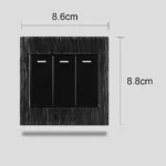 ⁦مفتاح ثلاثي لون اسود حجري تصميم عملي مميز توفل⁩ - الصورة ⁦5⁩