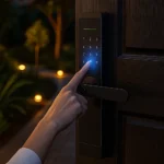 ⁦قفل باب الكتروني ذكي عن بعد مع (بصمة أصابع + لوحة كلمة مرور + كرت ) توفل ضمان 5 سنوات⁩ - الصورة ⁦3⁩