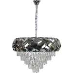 ⁦نجف مودرن فضي E14*9L قطر 40 سم مقاس 60 سم⁩ - الصورة ⁦2⁩