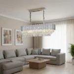 نجف مودرن فضي 1000*350 E14*10L