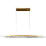 ⁦علاقي مودرن ذهبي لون الانارة 3اضاءات 55W⁩ - الصورة ⁦3⁩