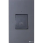 ⁦مفتاح مكيف مستطيل 45 امبير لون بيانو جرافيت رويال⁩ - الصورة ⁦4⁩