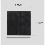 ⁦مفتاح مفرد لون اسود بيانو بلاتيني⁩ - الصورة ⁦4⁩