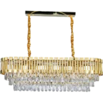 ⁦نجف مودرن ذهبي 800*300 E14*10L⁩ - الصورة ⁦2⁩