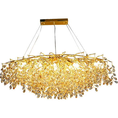 jvDHMhVAIFtQt2ctaBmpe3oHqXT6TOWNGhQMaW2TbsjOTlPRfgLM5-500x500w نجف مودرن قطر 120 ذهبي مع عسلي مع شفاف E14*15L سم - الصورة 1